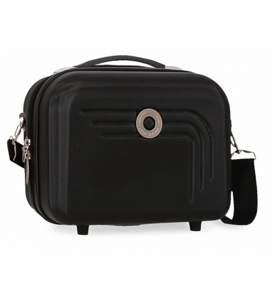 Nécessaire Movom Riga ABS, adaptável, preta - 29x21x15cm -