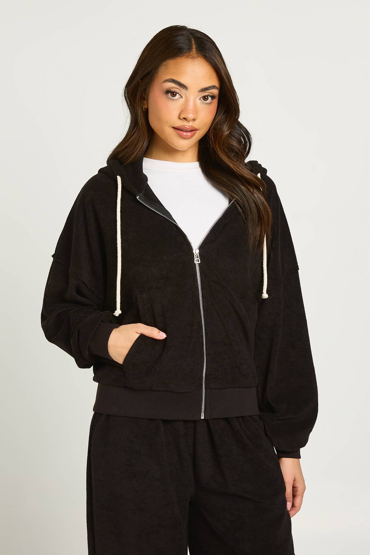 boohoo Ensemble De Survêtement Court À Casynthétiqueche En Tissu Éponge Boxy