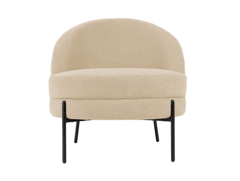 Chair Noble Teddy Curl LM2105BK Black