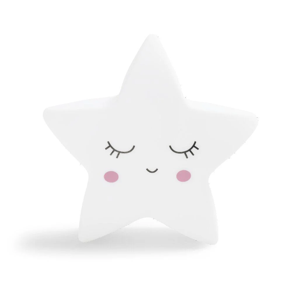 Veilleuse à LED ourson/lune/étoile H12,5cm-3 modèles