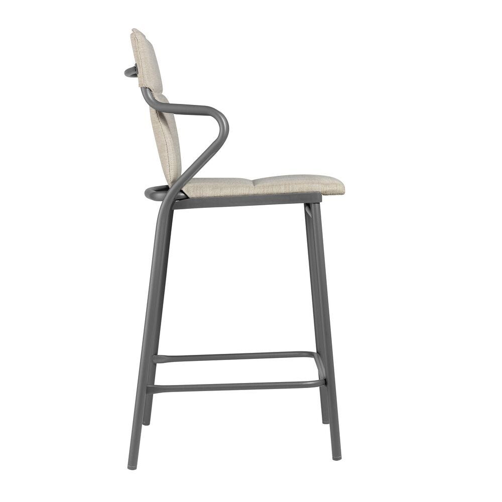 Halbhoher gepolsterter Esszimmerstuhl Ancône Middle Hedona Beige Latte