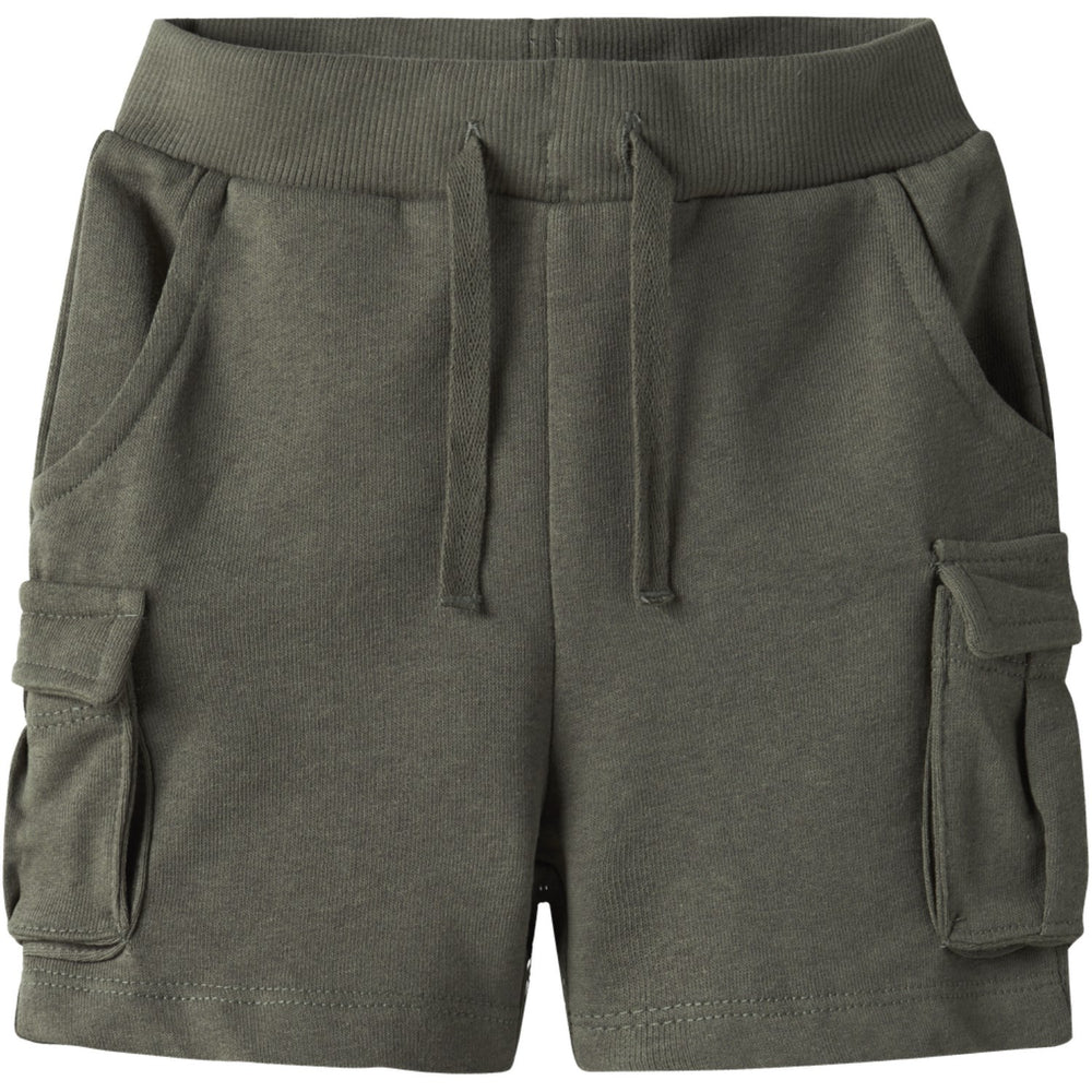 Køb Name It Dusty Olive Oli Sweat Shorts Noos