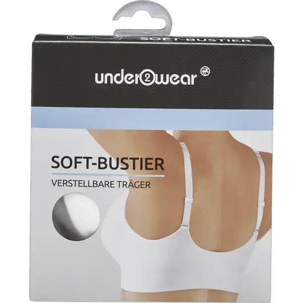 Soft-Bustier Gr. M weiß