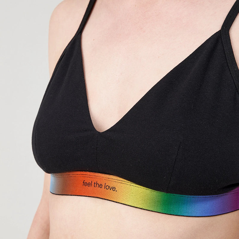 Retro Soft-BH aus Bio-Baumwolle Mix (Pride)