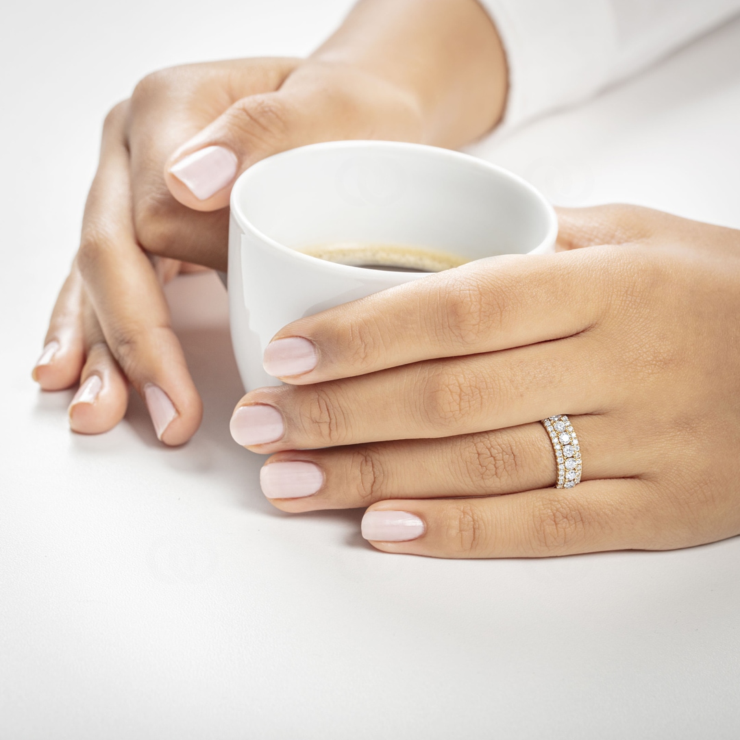 1.01 Karat Diamantring 750/18 K Gelbgold