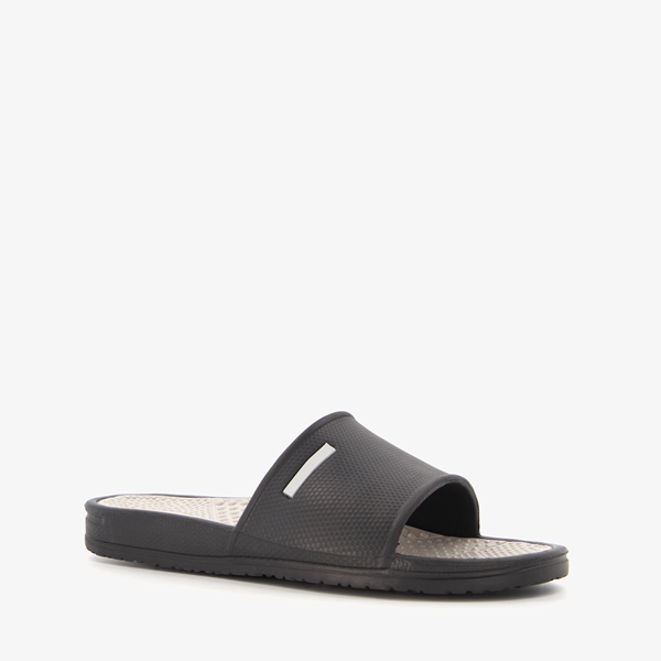 Heren badslippers zwart