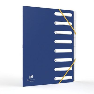 Oxford ColourTab - Trieur 8 positions - A4 - disponible dans différentes couleurs