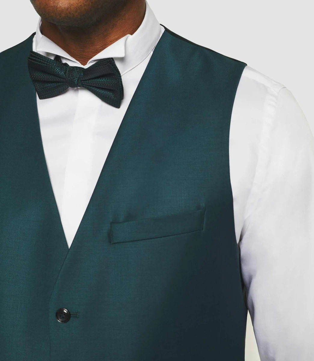Gilet de costume vert 