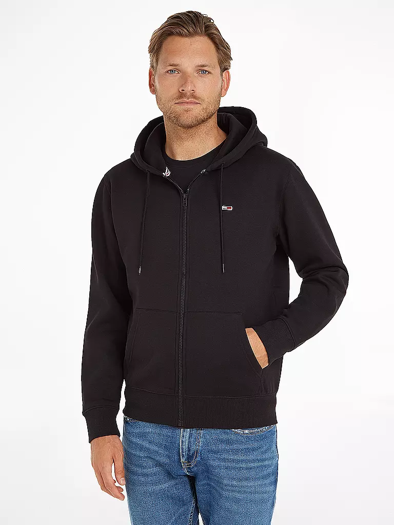 TOMMY JEANS Sweatjacke schwarz
