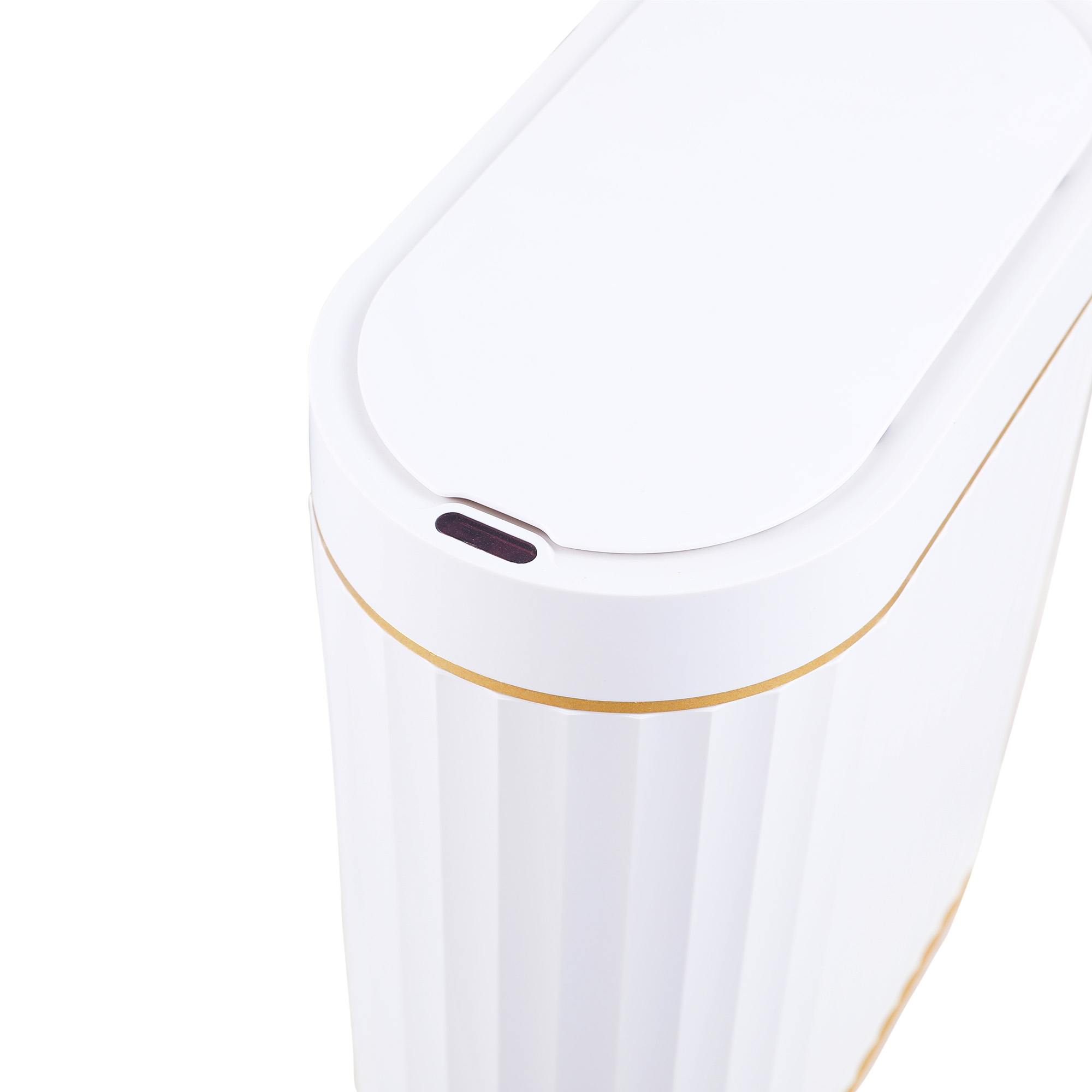 Abfalleimer mit Sensor 7L weiss/gold