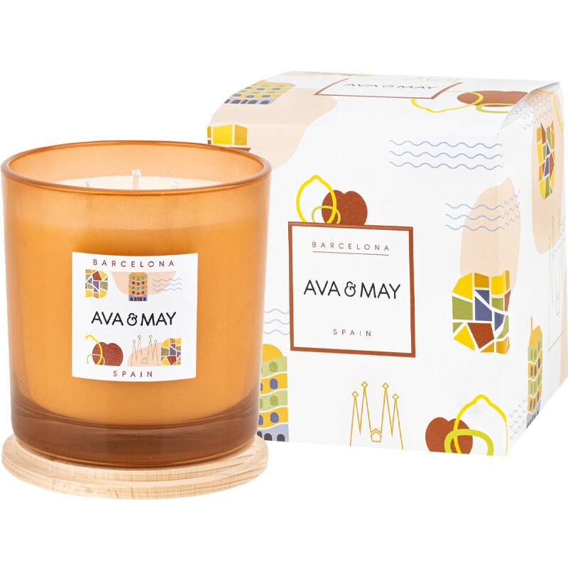 Bougie parfumée - Barcelone - Framboise & jasmin - 500 g