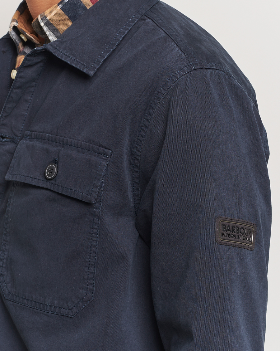 Barbour International Arlo Cotton Overshirt Navy