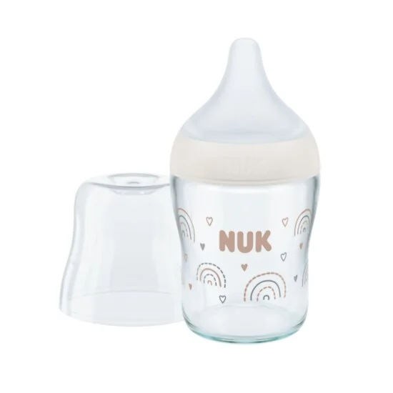 Biberon en verre Perfect Match avec tétine silicone   120 ml   de               Nuk