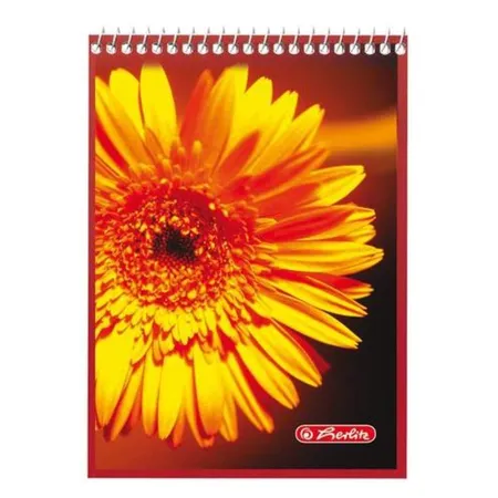 Herlitz Spiralnotizblock A7 kariert sortiert 40 Blatt