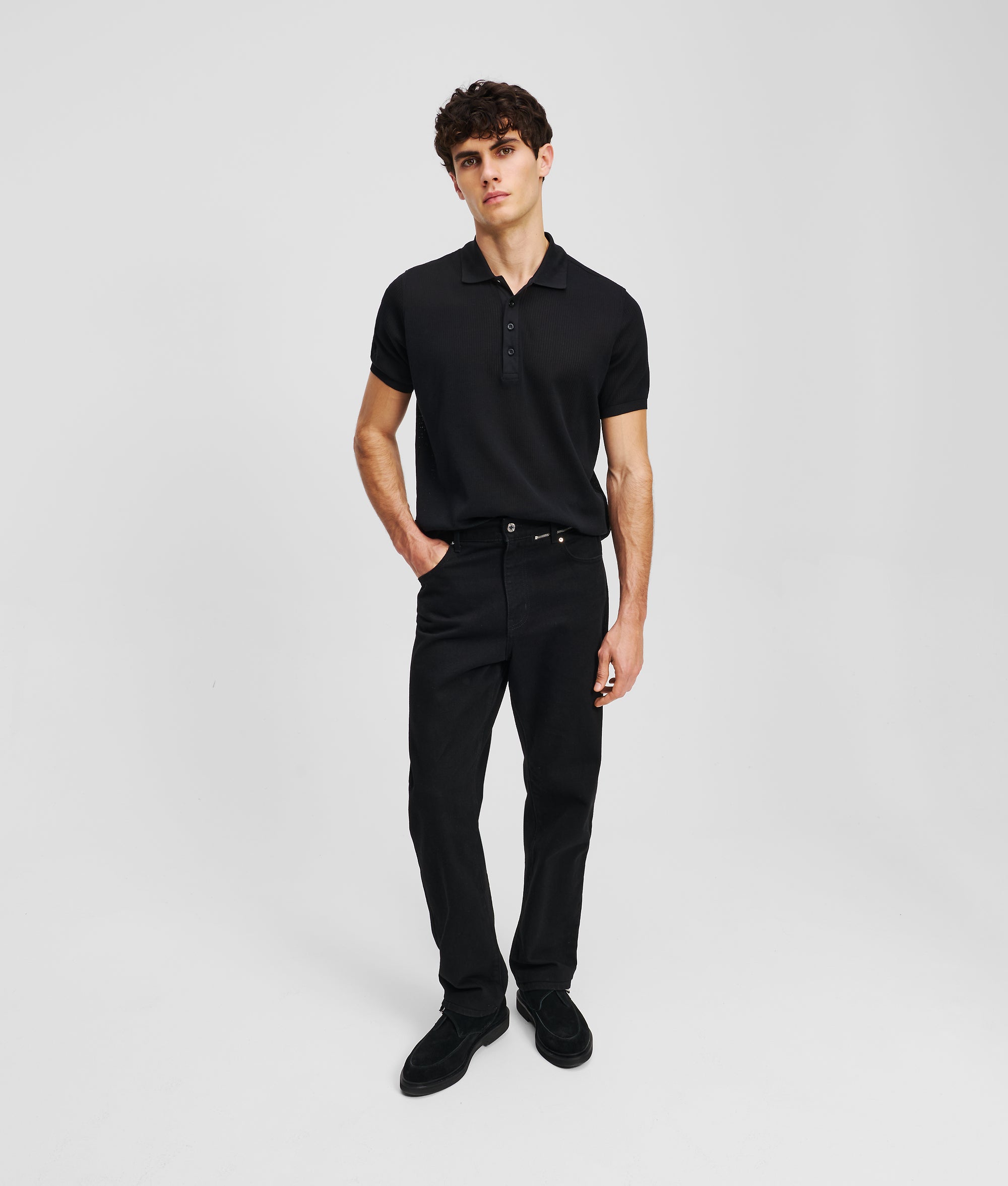 Smal toelopende jeans met ritsje