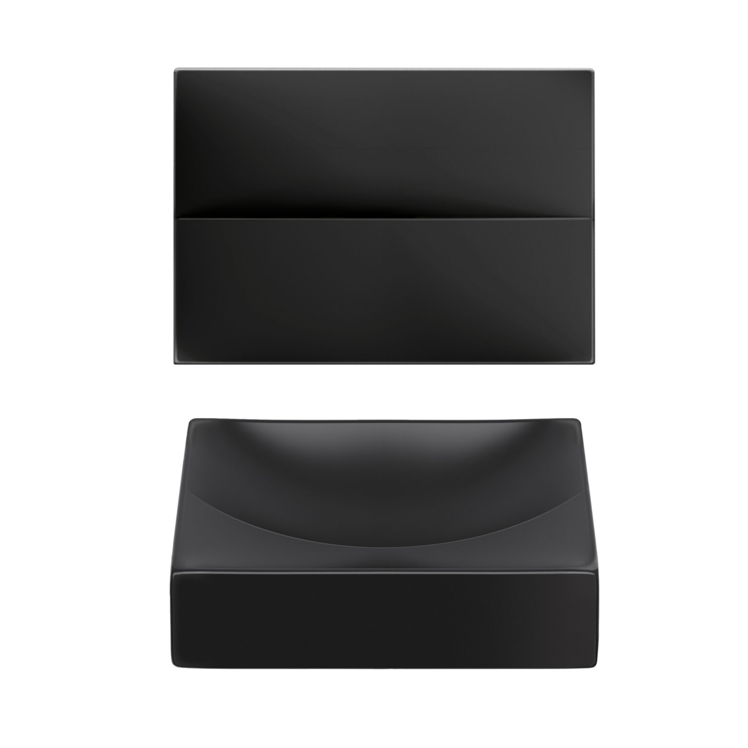 Clou Vale keramische fontein 28cm zonder kraangat zwart mat