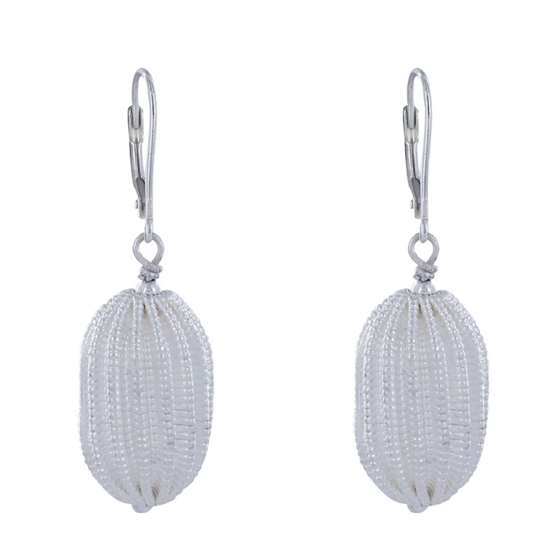 Boucles d'Oreilles Dormeuse Argent Kiwi