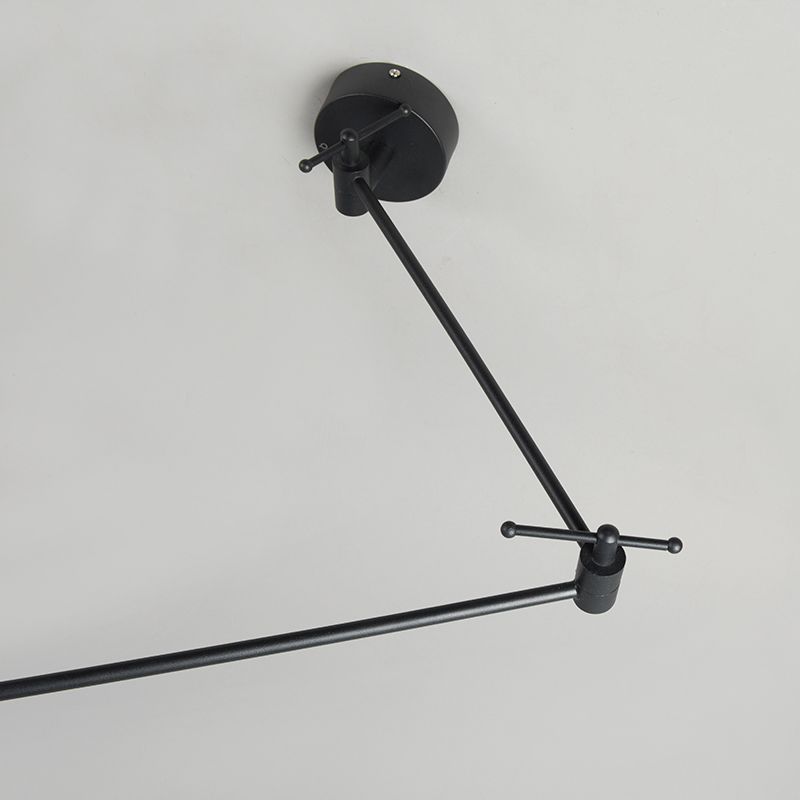 Hanglamp zwart met kap 35 cm groen verstelbaar - Blitz