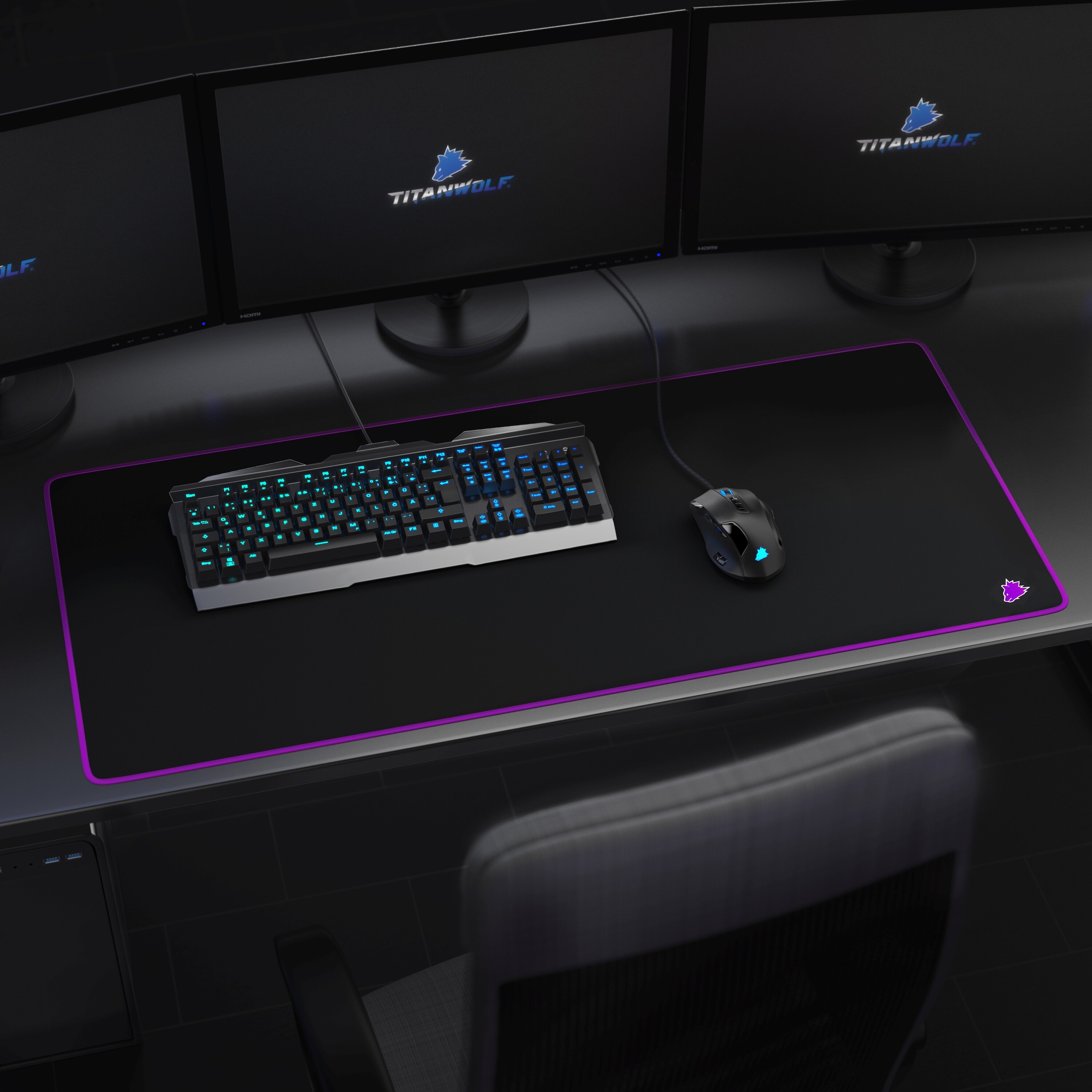 CSL XXL Gaming Mauspad Schreibtischunterlage Mousepad 900 x 400mm / Präzison & Geschwindigkeit