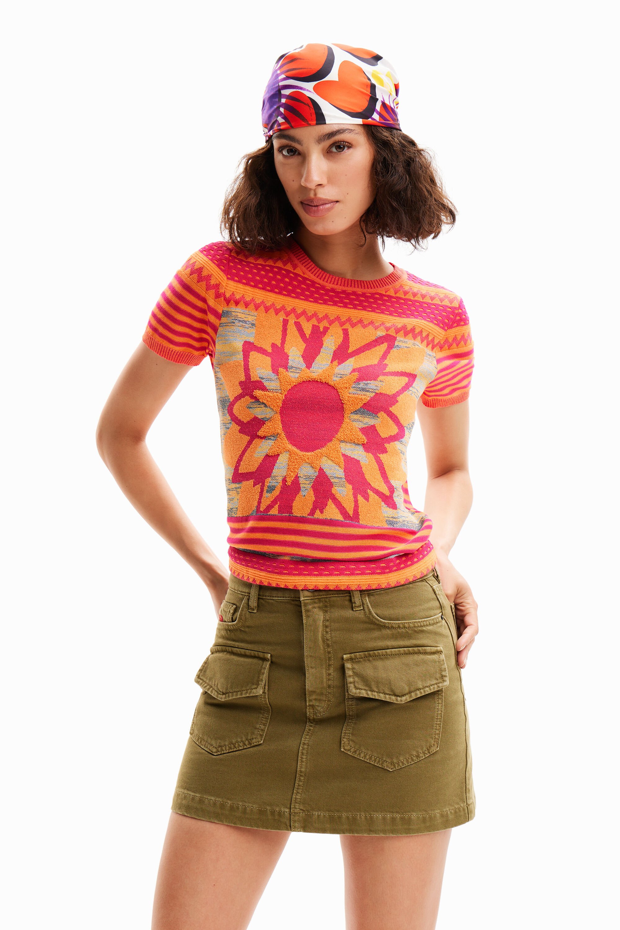 Camiseta de malha Sun