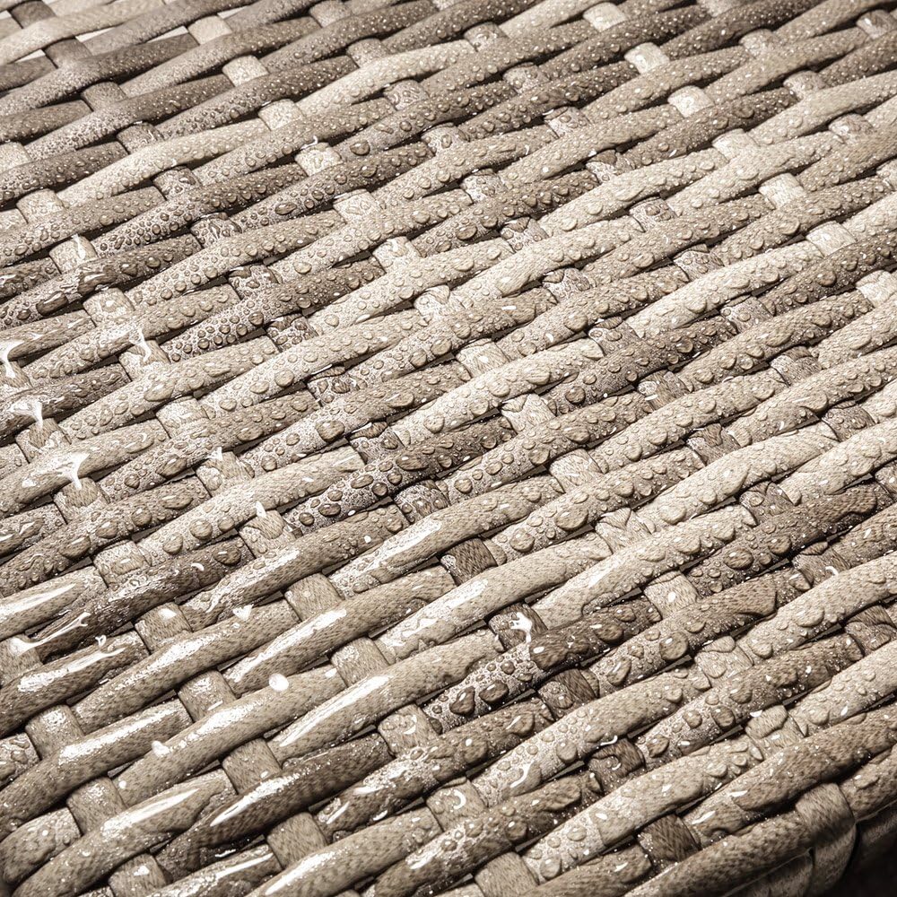 Melko Polyrattan Lounge Ecksofa 185x185CM Sitzgarnitur Balkon Gartenlounge inkl. Auflagebox
