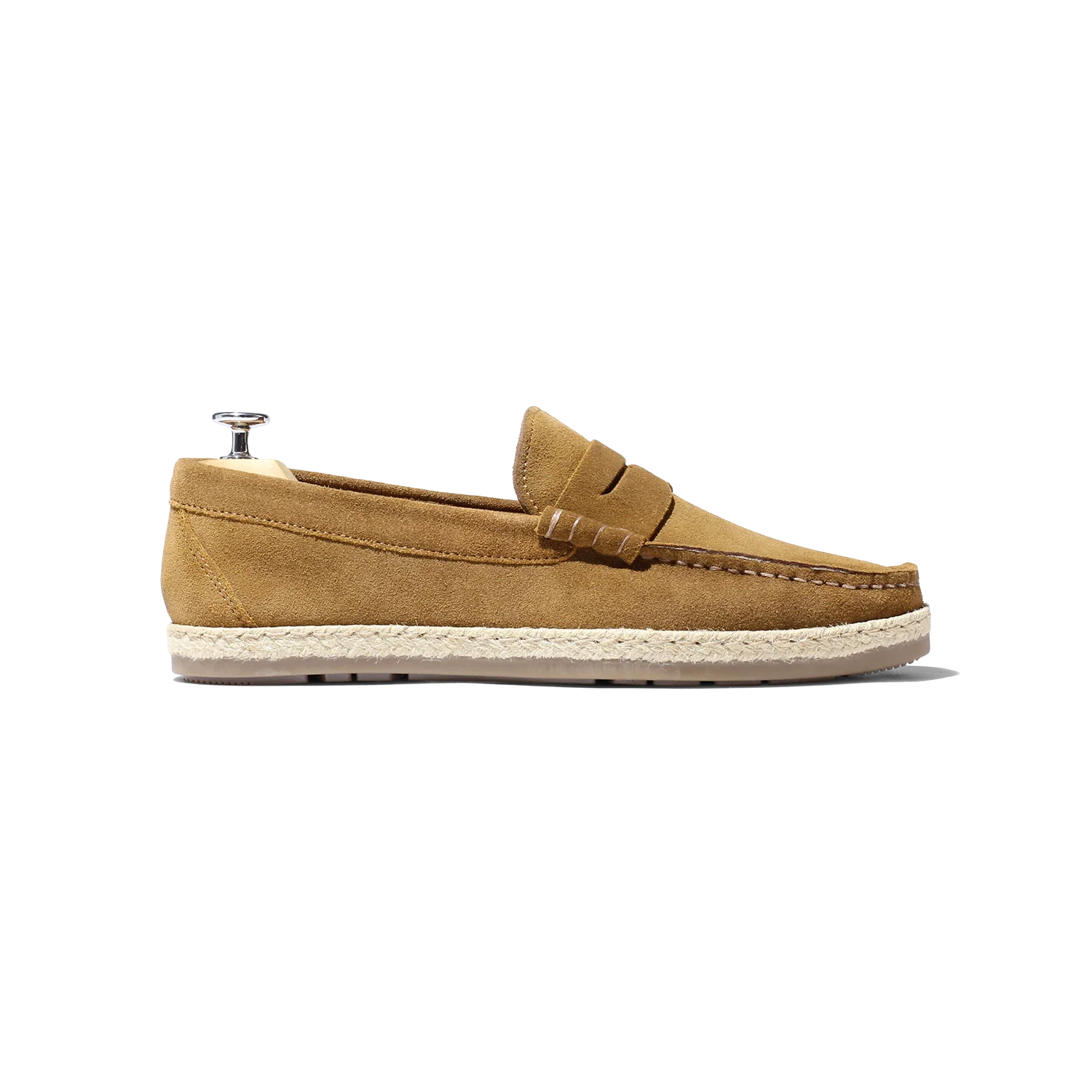 Santi-Espadrille en velours Cognac