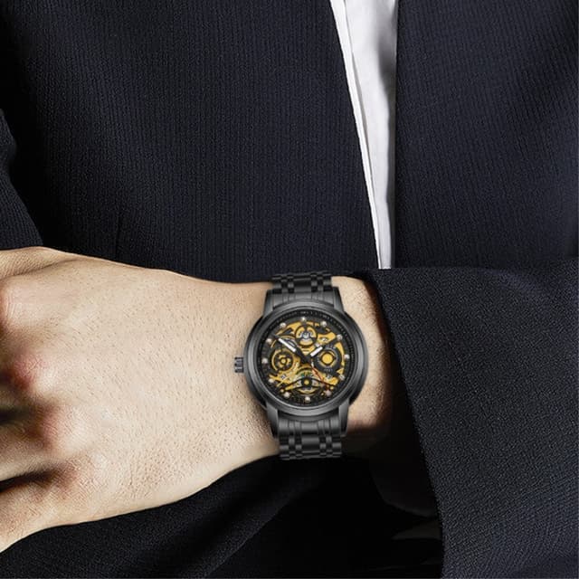 Herrearmbåndsur Armbåndsur WLISTH S518 Quartz Black