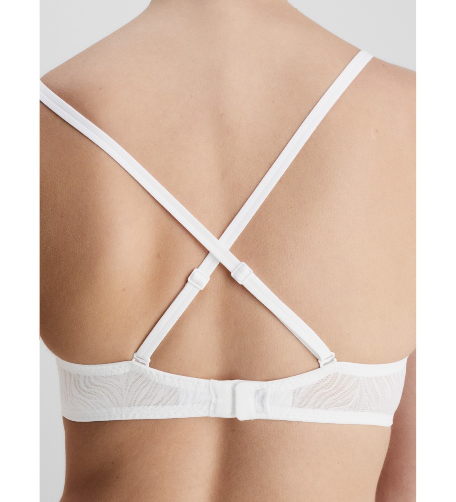 Sutiã Calvin Klein Demi Sheer Marquisette, Branco