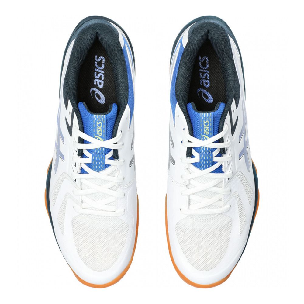 Asics BLADE FF - Chaussures handball Homme white/illusion blue