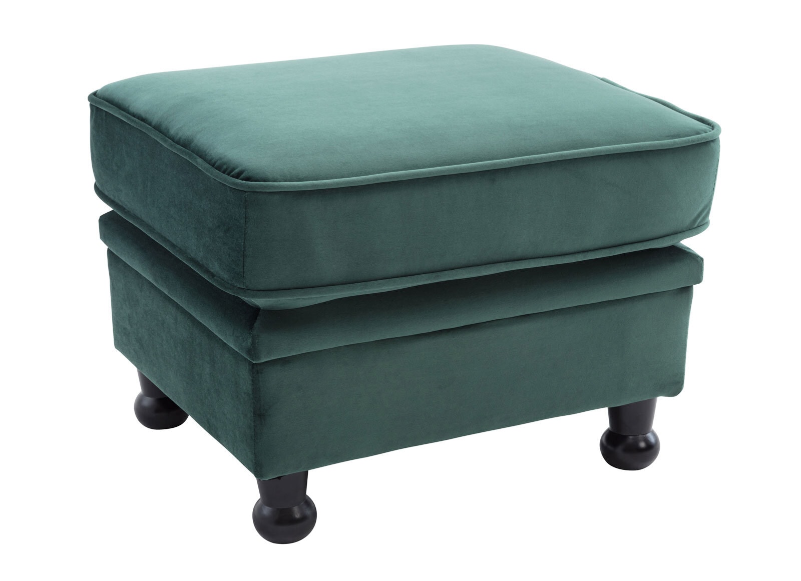 Hocker LONDON Samt grün