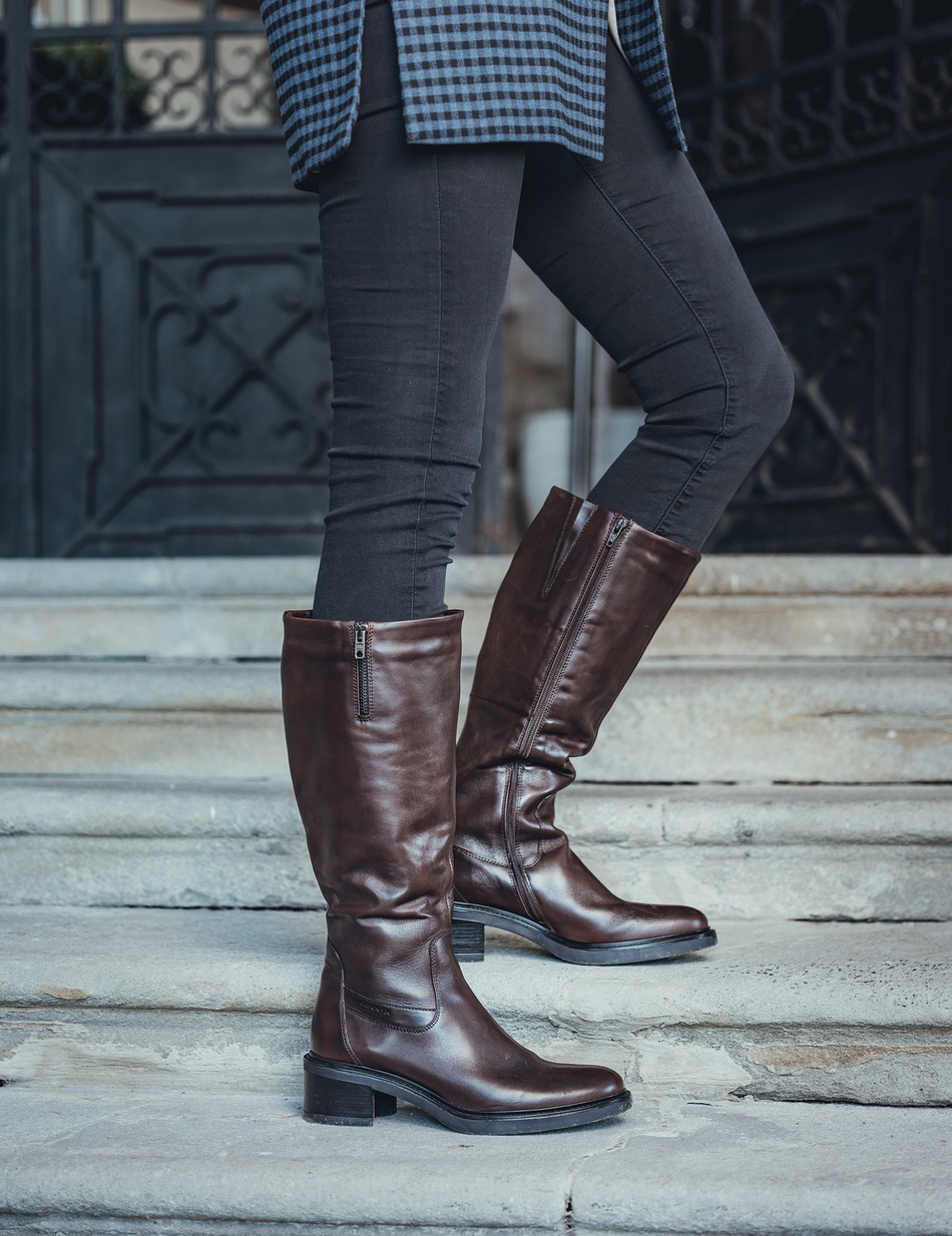 Glattleder Stiefel