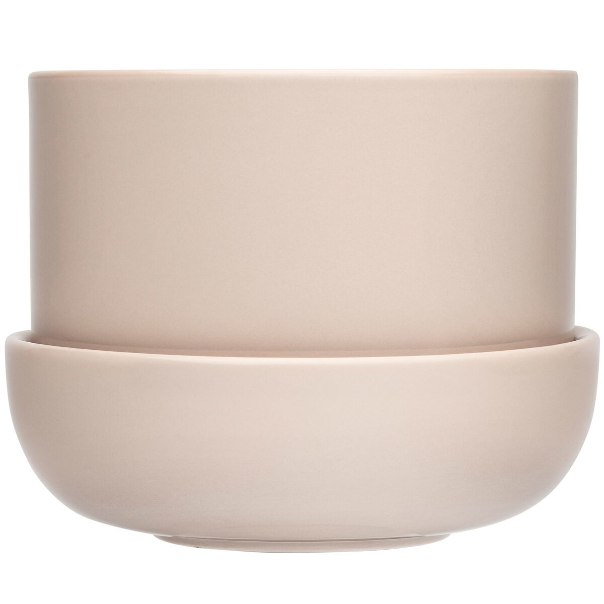 Nappula Krukke Med Fat 170x130 mm, Beige