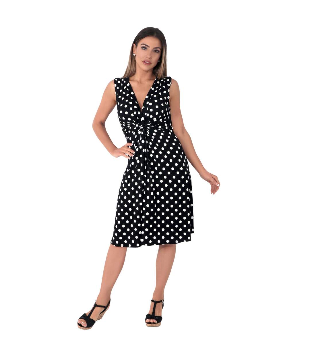 Krisp - Mini robe - Femme (Noir / blanc) - UTKP161