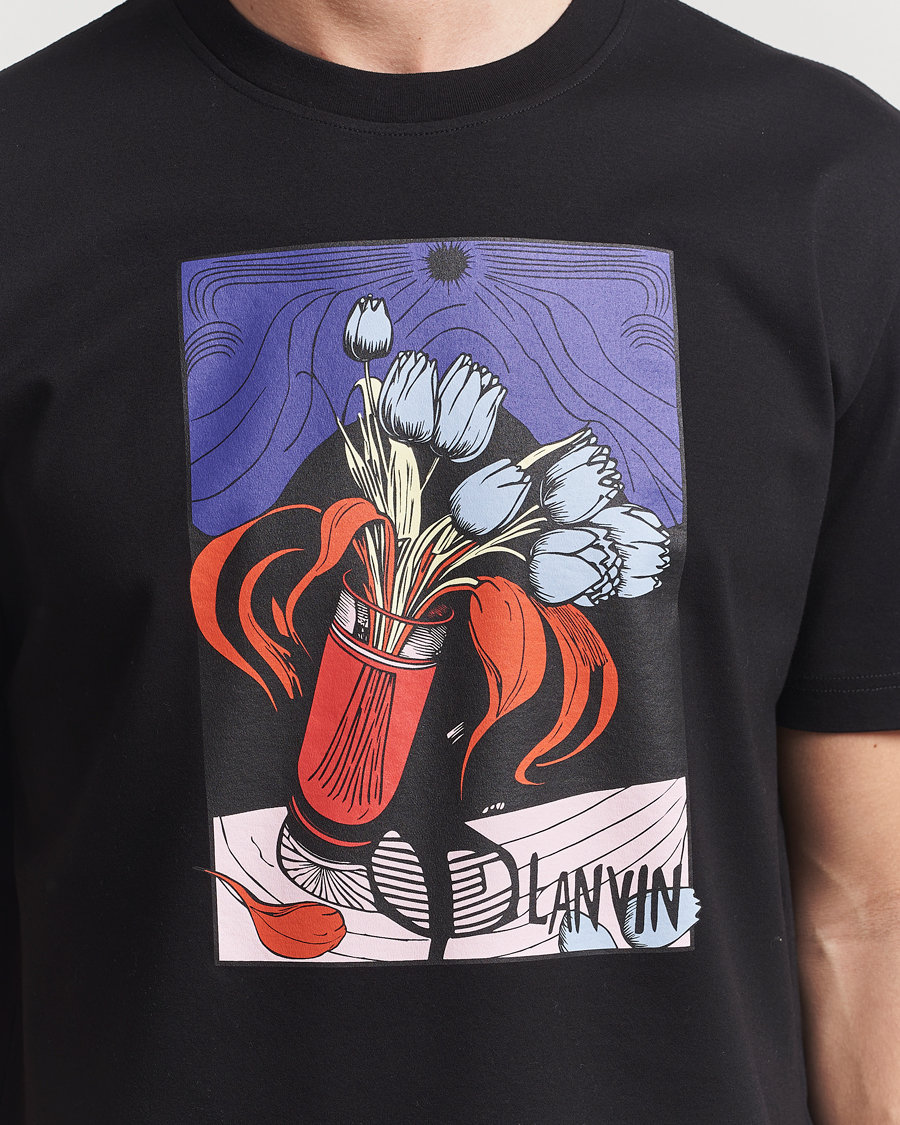 Lanvin Vase Print T-Shirt Black
