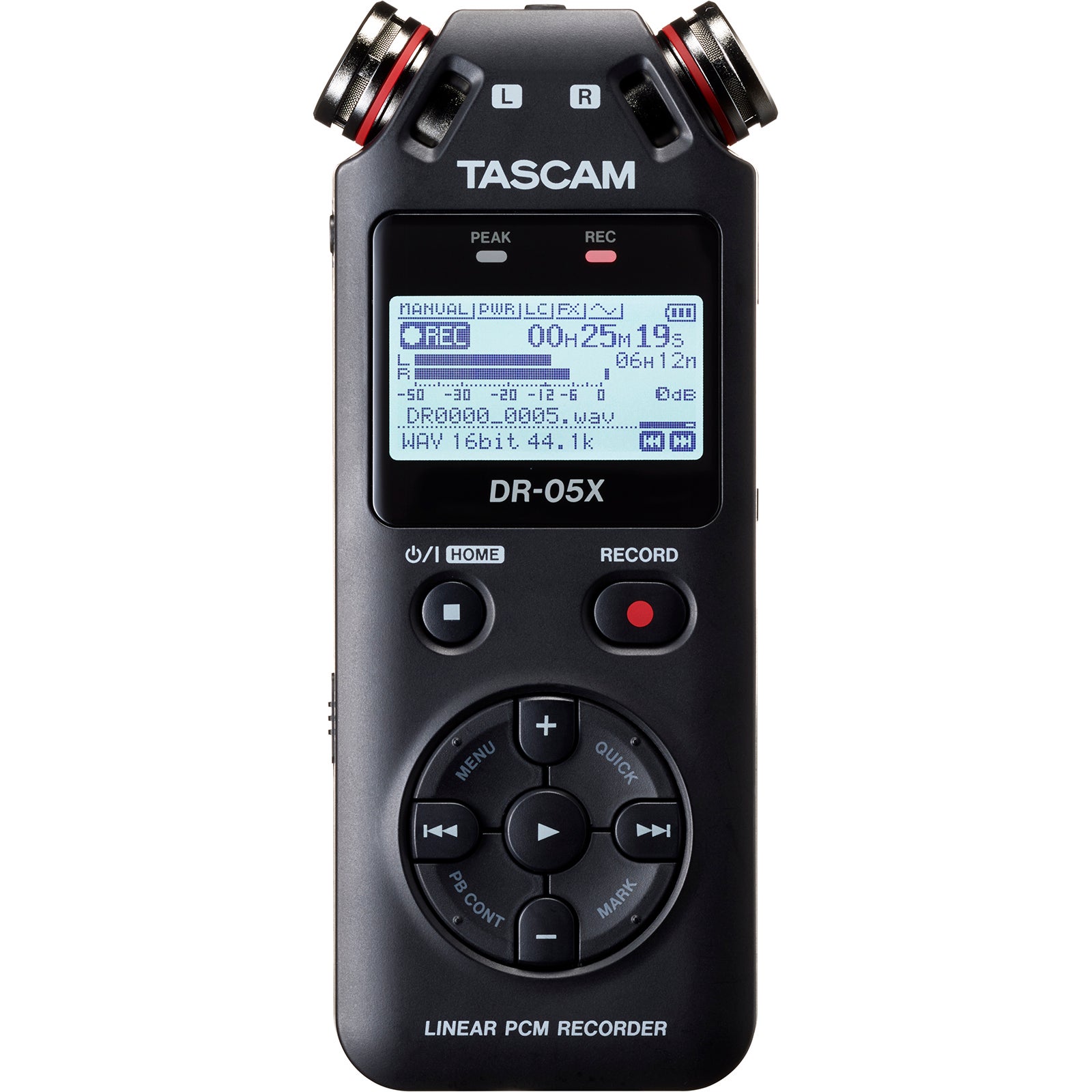 Tascam DR-05X stereo handheld recorder en USB interface