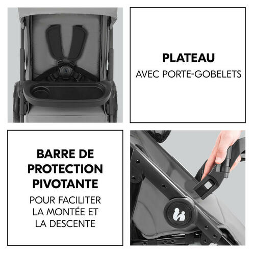Poussette Shop N Care - Gris - HAUCK