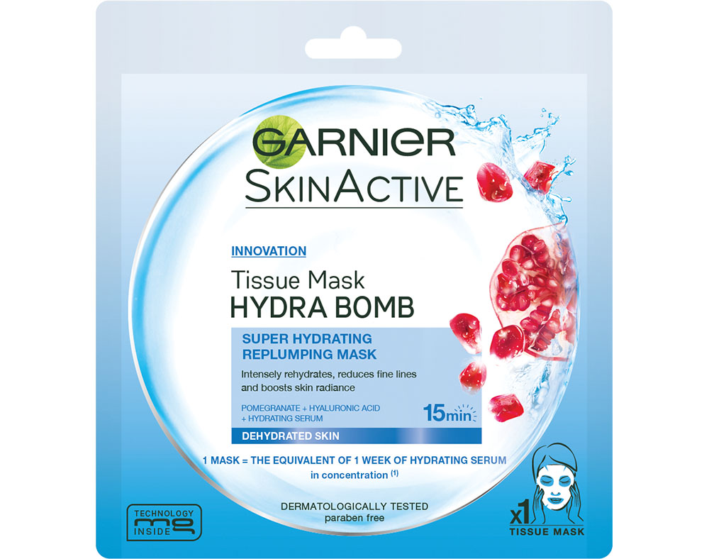 MÁSCARA GARNIER ROSTO SKIN ACTIVE AZUL PELE DESIDRATADA