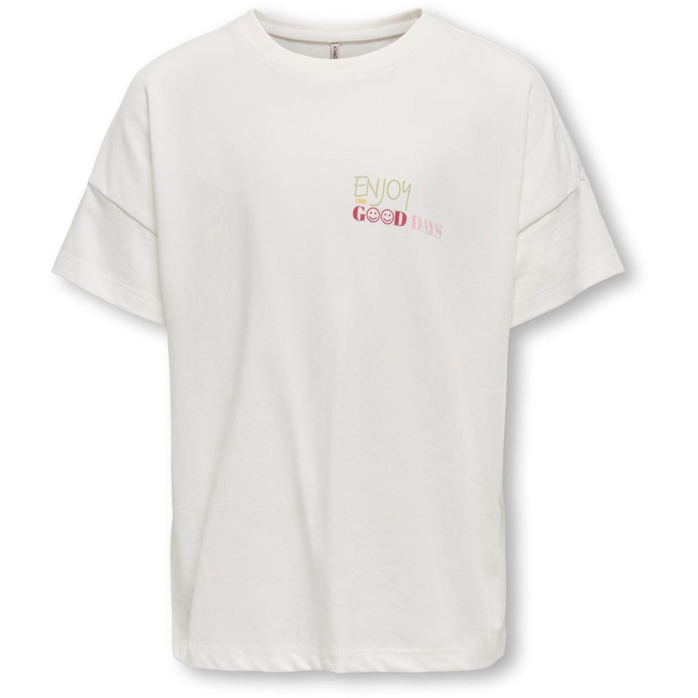Køb kids ONLY Cloud Dancer Sun Lia Life Oversize Printed T-Shirt
