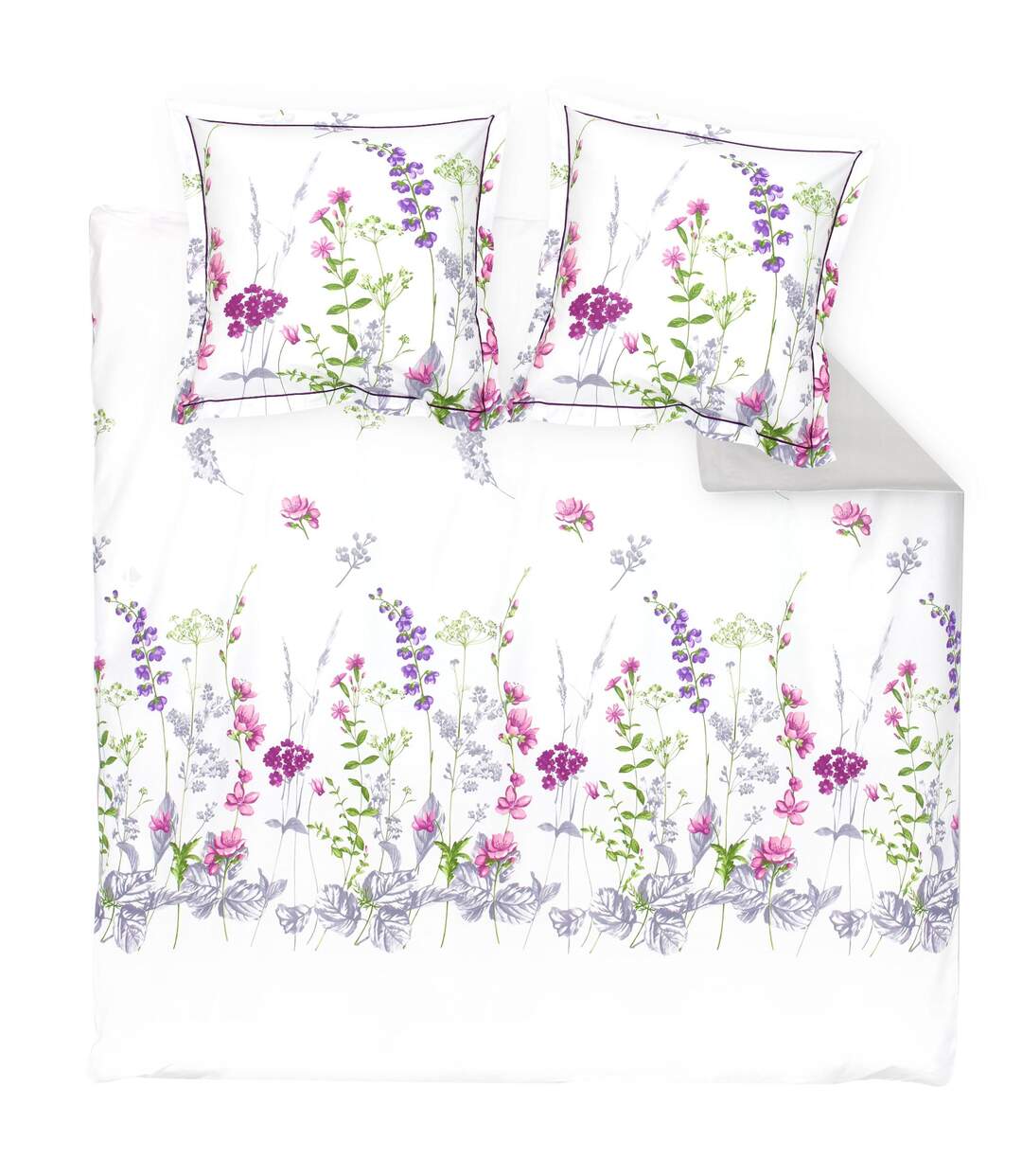 Parure de lit 300x240 cm coton PRETTY blanc