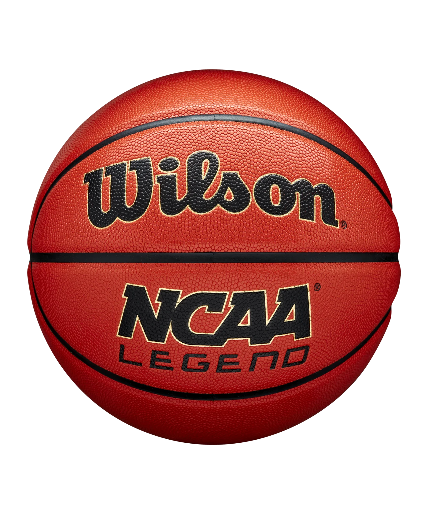 Wilson NCAA Legend Basketball Orange Schwarz