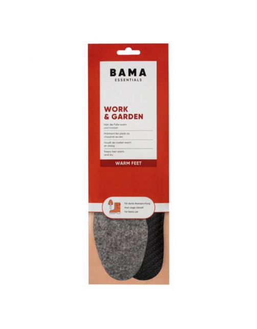 Bama Inlegzool Work & Garden Grijs - Schoenonderhoud