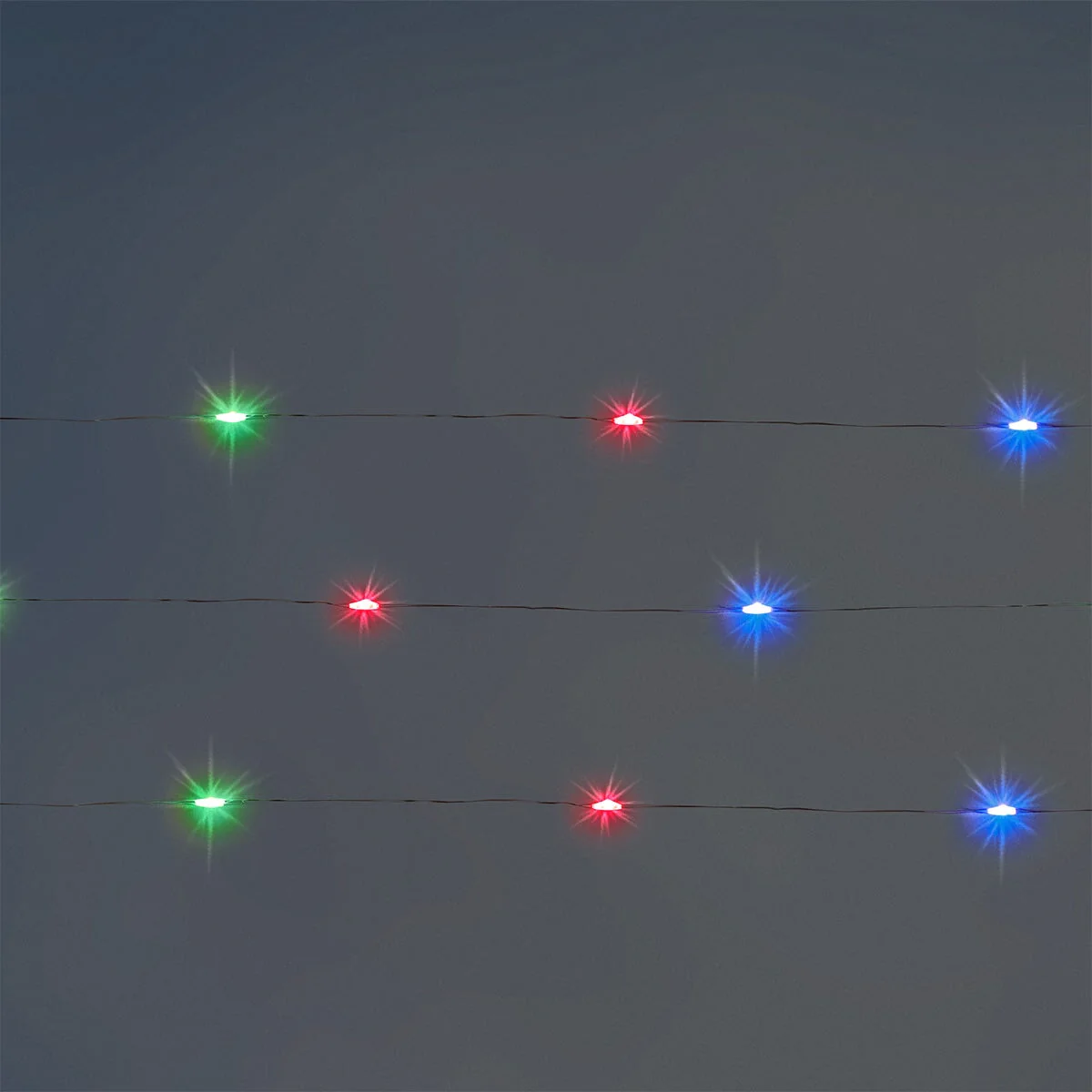 Flerfarvet LED lyskæde - 330 cm