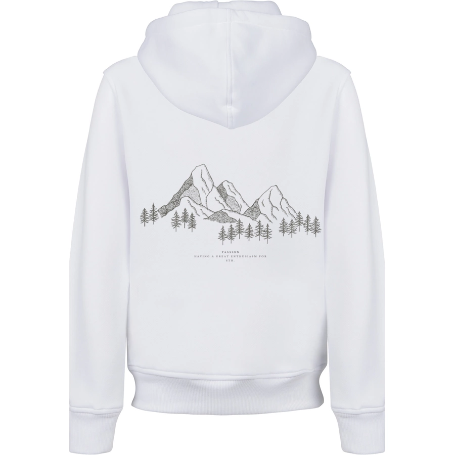 F4NT4STIC Hoodie Mountain Berge Urlaub Winter Schnee Ski weiß
