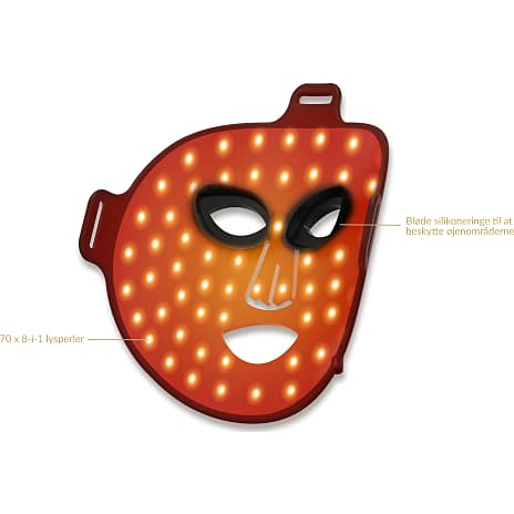 Essential LED infrarød maske til ansigtsbehandling - sort
