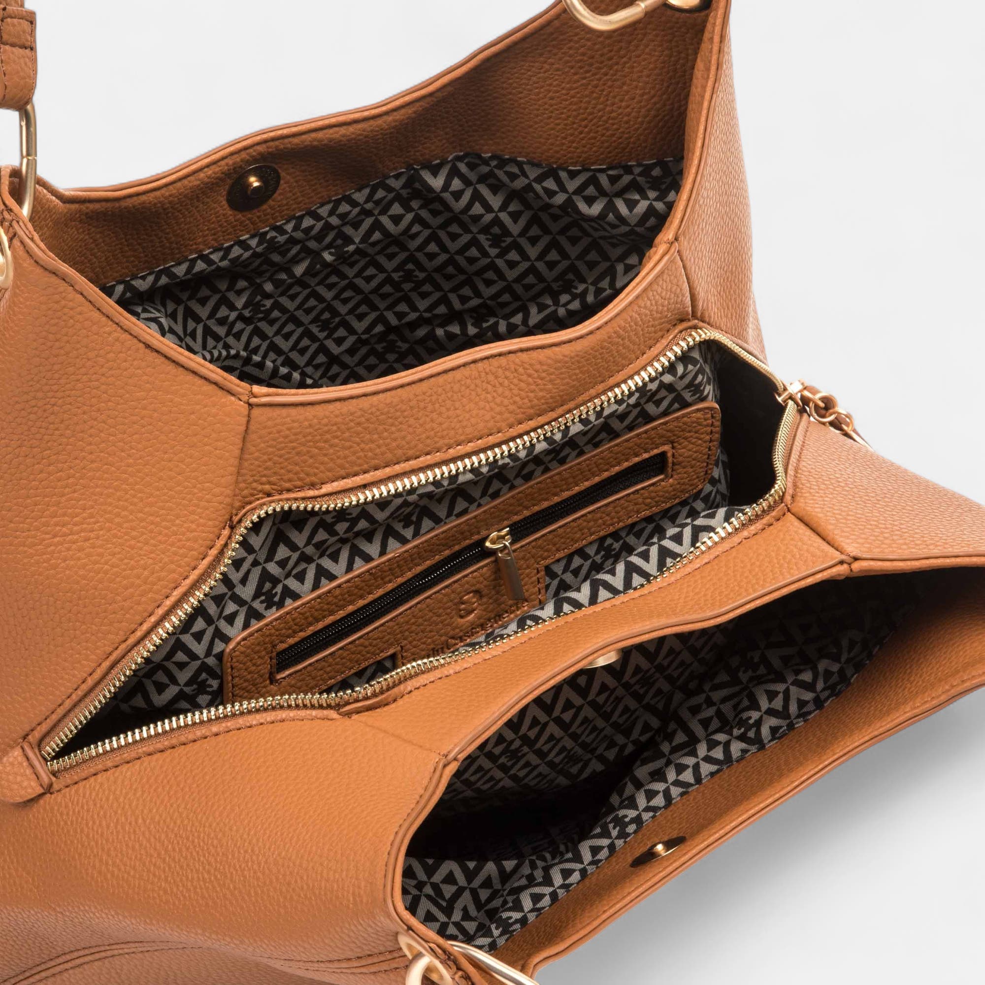 Sac de shopping cognac