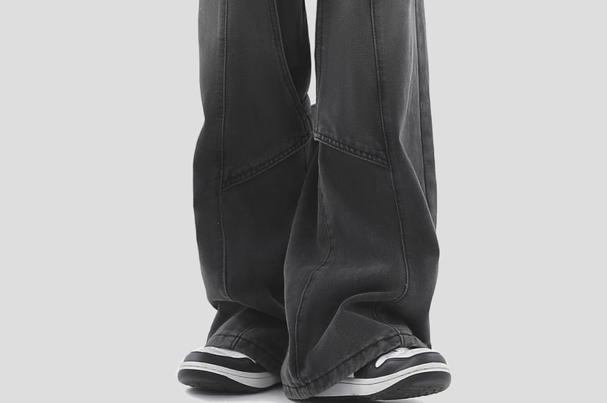 INStudio - Matching Mid Rise Washed Wide Leg Jeans voor koppels