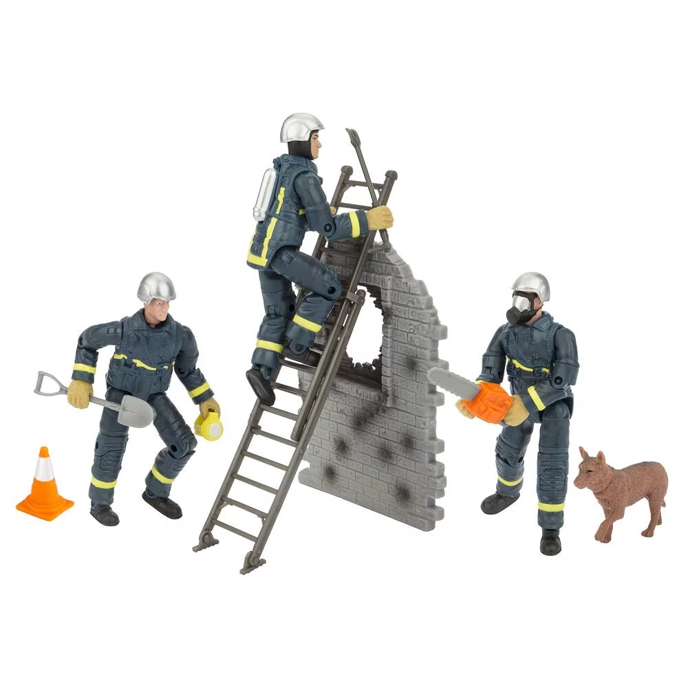 COFFRET ASSORTIMENT FIGURINE OPERATION DE SECOURS POMPIERS