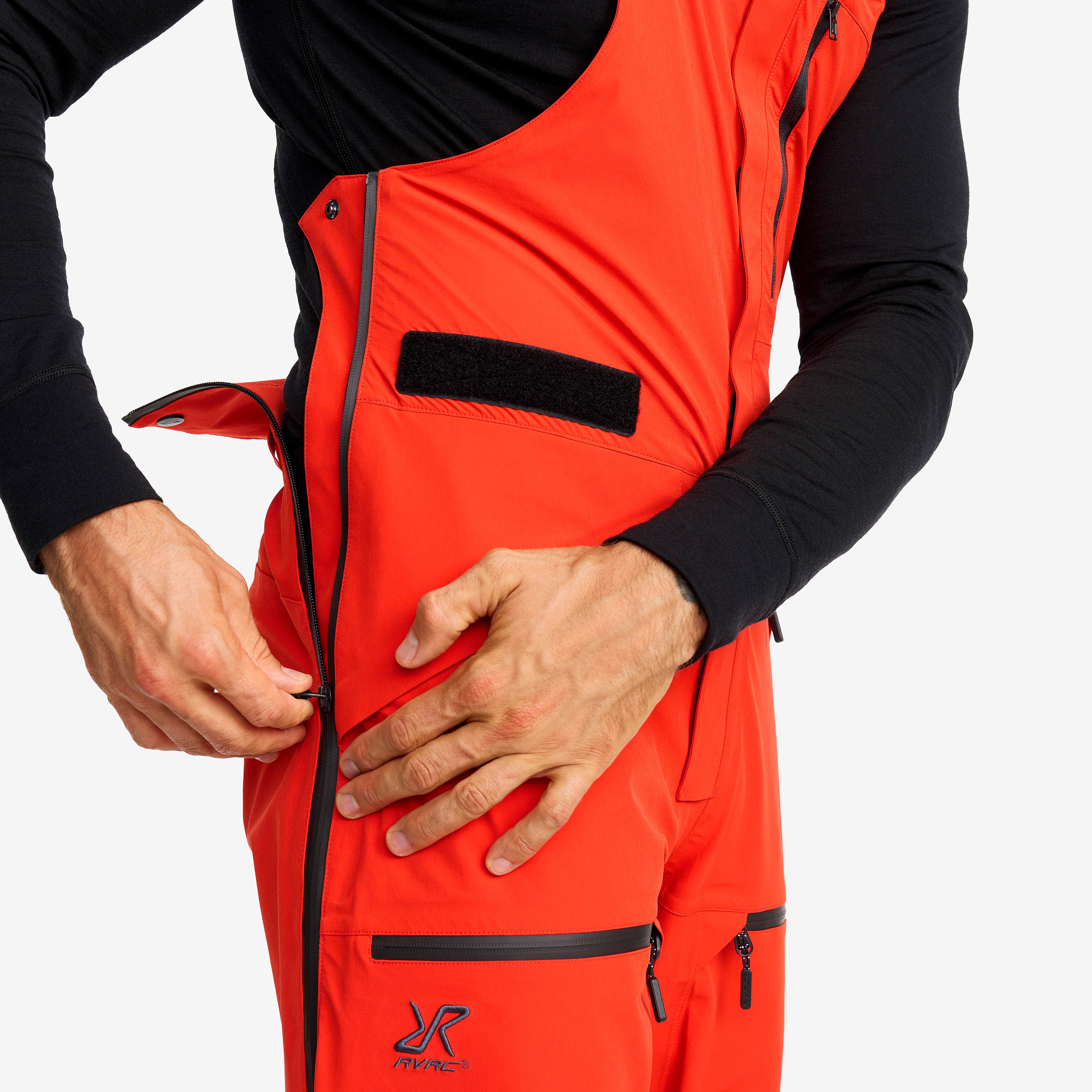Atlas 3L Ski Bib Pants Herre Lava