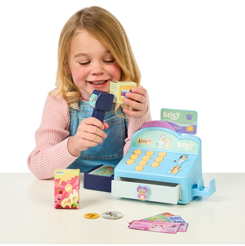 Bluey - Bluey Kasseaparat med interaktive lyde