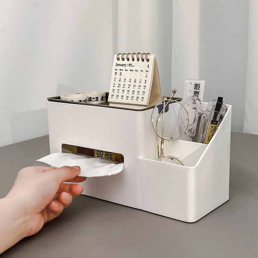 Fun House - Plastic bureau-organizer met tissuebox
